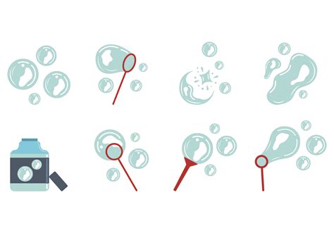 Set Of Bubble Blower Icons 161154 Vector Art at Vecteezy