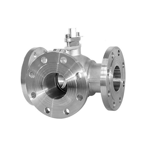 API ANSI Stainless Steel Three Way Flanged Ball Valve Stainless Steel