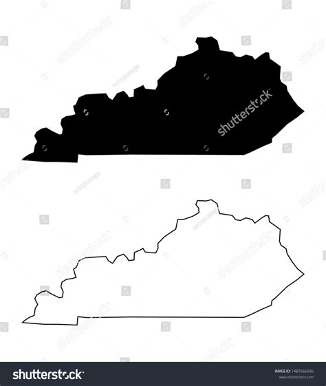 Kentucky State Silhouette Photos, Images and Pictures