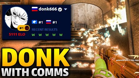 5111 ELO DONK New RECORD Faceit Match With RUS Comms CS2 POV YouTube