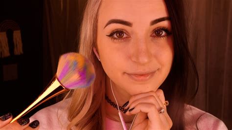 Asmr Brushing And Tracing Your Facial Features Soft Whispers For