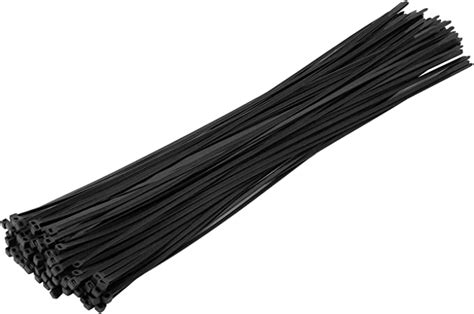 XINGO Black Cable Ties Heavy Duty 100 Pack 450mm X 4 8mm With 50 Lbs