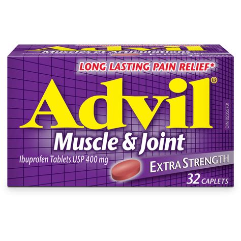 Advil Muscle And Joint Extra Strength Caplets For Inflammation Pain