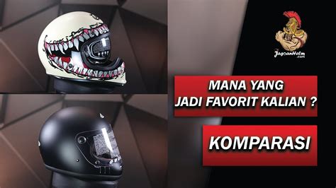 Komparasi Helm Full Face Retro Jpx Signature Vs Zeus Zs E Youtube