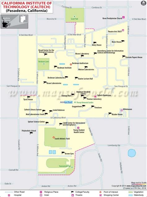 Caltech Campus Map