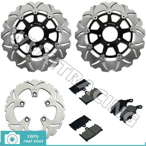 New Full Set Front Rear Brake Discs Disks Rotors Pads Fit For Suzuki