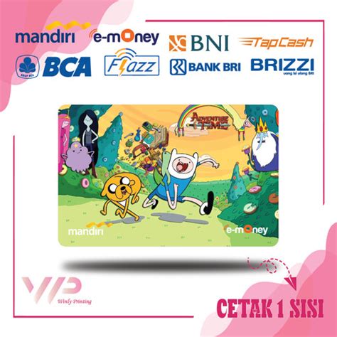 Jual E MONEY ETOLL ANIME ADVENTURE TIME POSTER KARTUN MANDIRI FLAZZ BCA