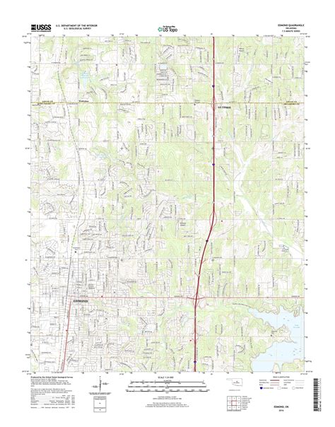 Mytopo Edmond Oklahoma Usgs Quad Topo Map