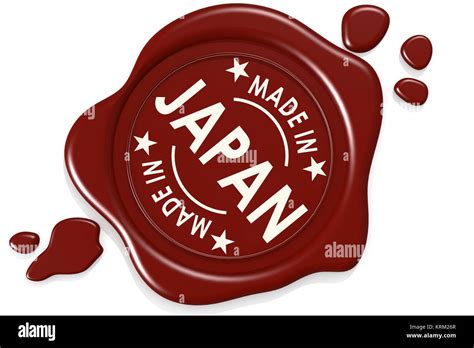 Label Seal Of Made In Japan Stock Photo Alamy