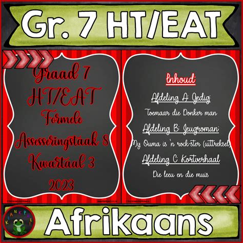 Assesseringstaak 2 Graad 7 Afrikaans Huistaal Of Eerste Addisionele