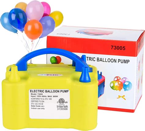 Electric Air Balloon Pump Agptek Portable Dual Nozzle Inflatorblower