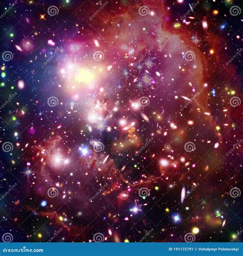 Cosmic Galaxy Background Stars And Cosmic Gasthe Elements Of This