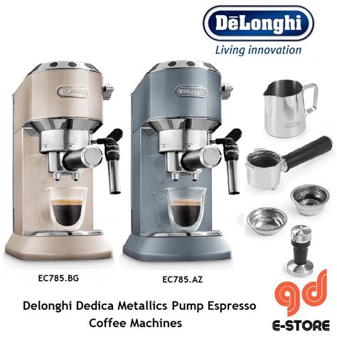 Delonghi Ec Dedica Metallics Pump Espresso Coffee Machine Ec Az