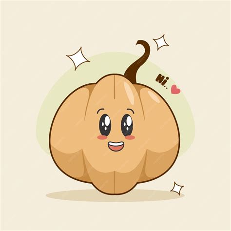 Premium Vector | A cute hand drawn pumpkin halloween illustration