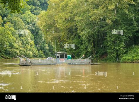 Mammoth Cave National Park Vehicle Ferry Crossing On The Green River