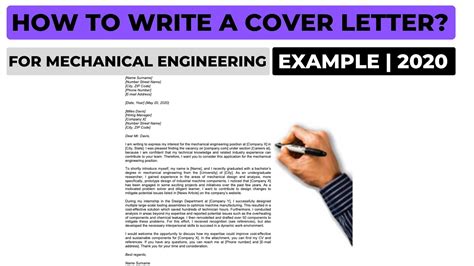 How To Write A Cover Letter For A Mechanical Engineering Job Example