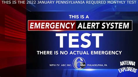 Pennsylvania Emergency Alert System Eas Tests Youtube