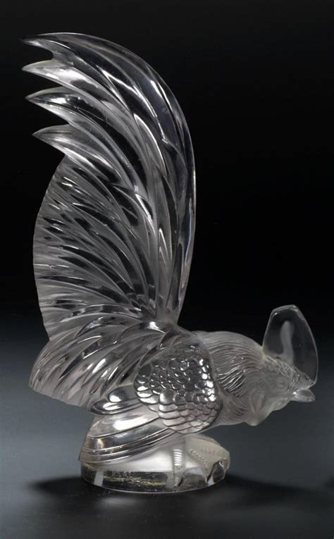 A Coq Nain Glass Mascot By Rene Lalique French Introduced 10th