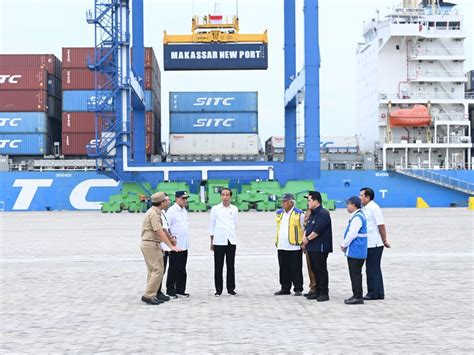 Jokowi Resmikan Makassar New Port Diyakini Membantu Turunkan Biaya