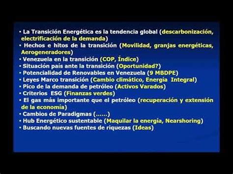 LA PLUMA CANDENTE Transicion Energetica En Venezuela Vision 2050