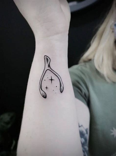 30 Pretty Wishbone Tattoos Bring You Good Luck Wishbone Tattoo