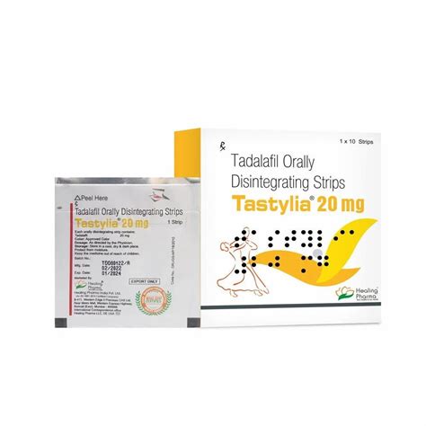 Tastylia 20 ODS Tadalafil Orally Disintegrating Strips 20 Mg At 400