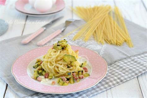 Carbonara Di Zucchine E Pancetta Cremosa E Gustosissima