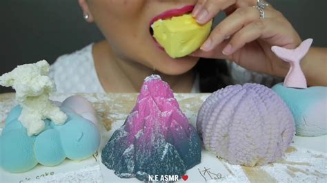 Bites Only Asmr Mousse Cakes Soft Relaxing No Talking Eating Sounds Ne Asmr Youtube