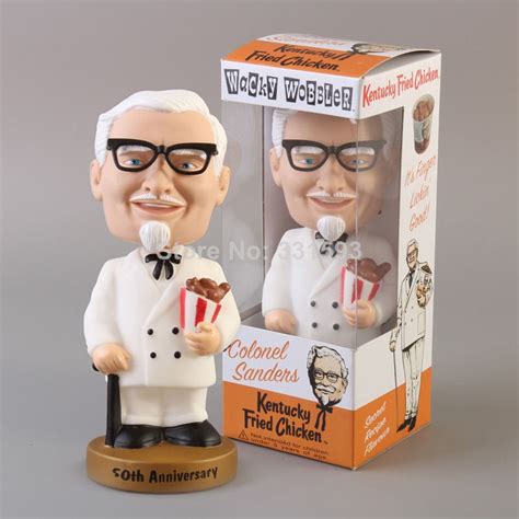 Funko Wacky Wobbler Colonel Sanders Kfc Bobble Head Pvc Action Figure