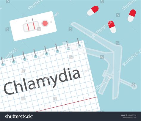 Chlamydia Disease Medical Concept Vector Illustration Stock Vector