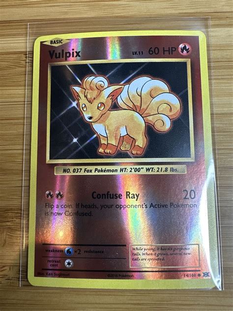 Vulpix Pok Mon Xy Evolutions Reverse Holo Nm Mint Ebay