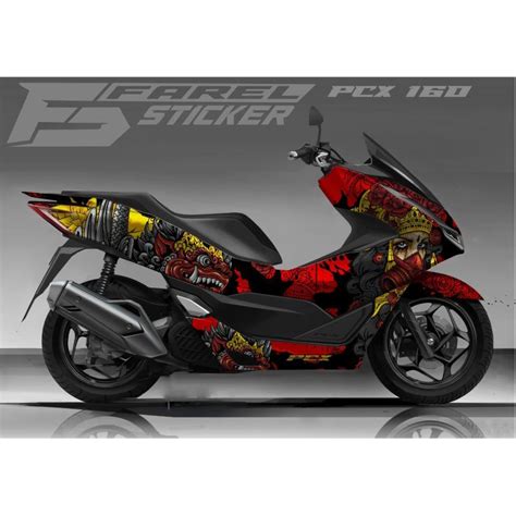 Jual Stiker Decal Variasi Motor Honda Pcx Full Body Striping