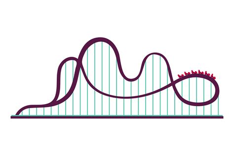roller coaster amusement park fast long graphic  yummybuum
