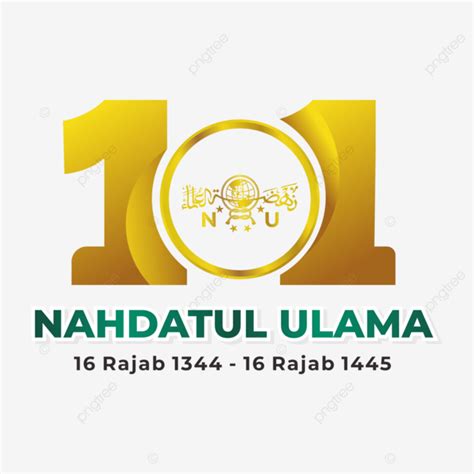 Logo Resmi 101 Tahun Vektor Harlah Nahdlatul Ulama Milad Nahdlatul