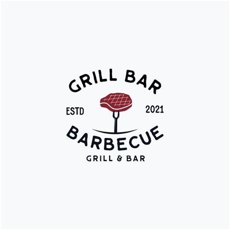 Steak House Barbecue Restaurant Logo Design Concept 11155611 Vector Art At Vecteezy