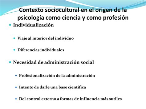 Tema Psicolog A Y Sociedad Una Relaci N Bidireccional Cast Ppt