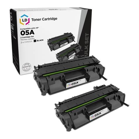 2 Pack HP CE505A Black Toner Great Value A Best Selling Item LD