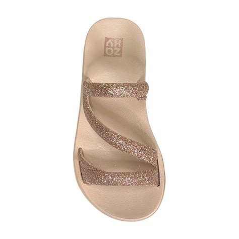 Tamanco Zaxy Papete Glitter Infantil 19008 Nude Claro Rosa