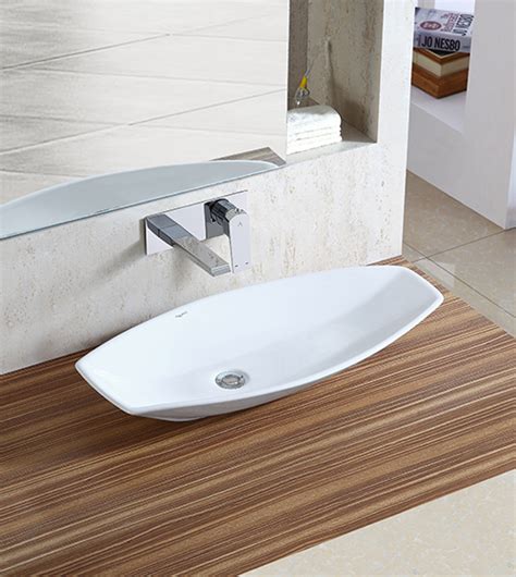 Table Top Wash Basin Fitting Ceramic Table Mounted Wash Basin