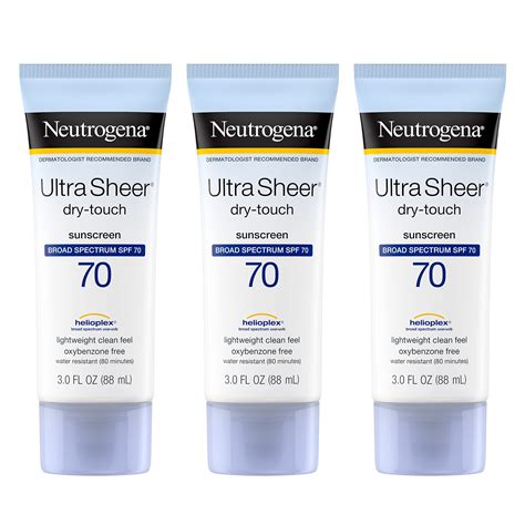 Buy Neutrogena Ultra Sheer Dry Touch Sunscreen Lotion Broad Spectrum Spf 70 Uvauvb Protection