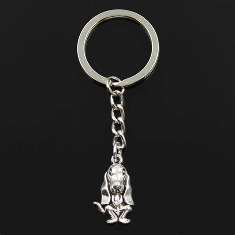 Fashion 30mm Key Ring Metal Key Chain Keychain Jewelry Antique Silver