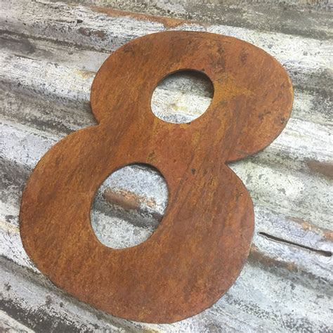 RUSTY METAL LETTERS 12 Fat Font Metal Lettering Etsy