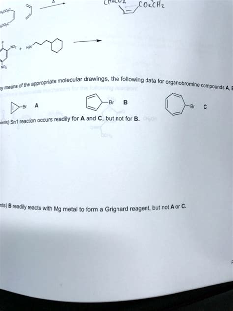 SOLVED Ciroz COzcHz Molecular Drawings The Approprate Following Data