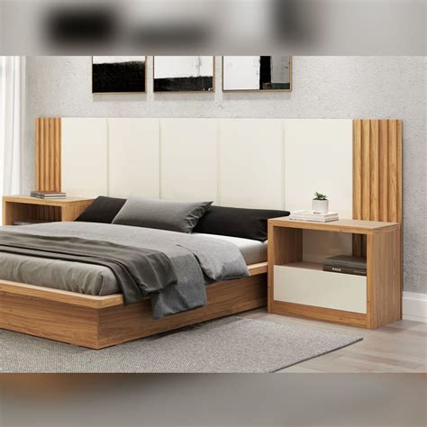 Cabeceira Cama Casal Ripado 3 0m Dalla Costa 100 Mdf Off White