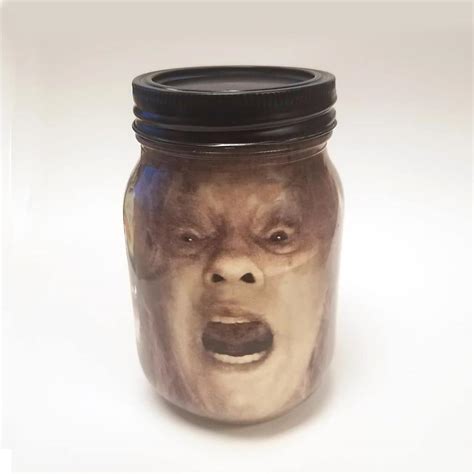 Halloween Decoration Your Face In Jar Scary Halloween Décor Etsy