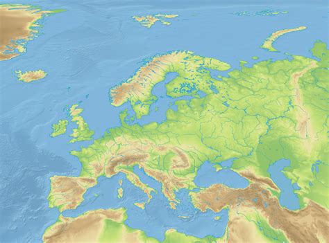 Topographical Map Of Europe Map Of Europe Europe Map Images