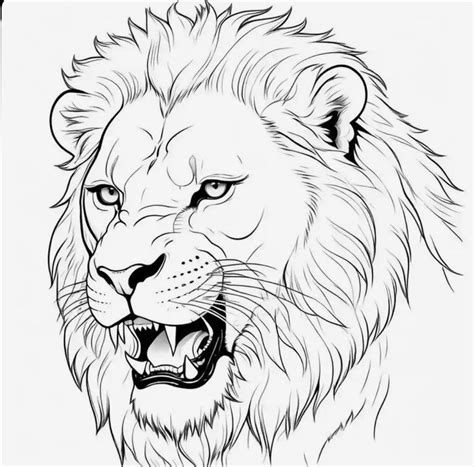 Pin By Emre Can On D Vme Fikirleri Lion Head Tattoos Lion Sketch