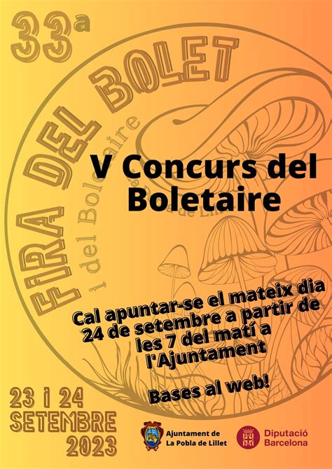 Fira Del Bolet I Del Boletaire Ajuntament De La Pobla De Lillet