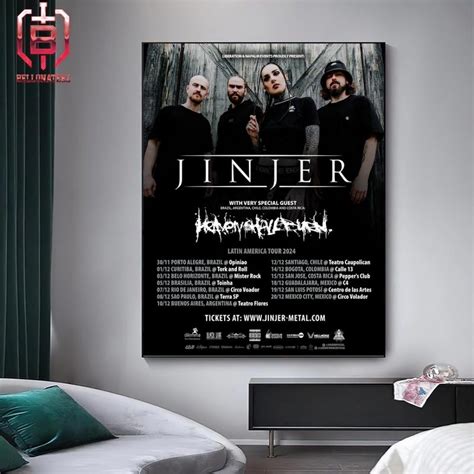 Jinjer Latin American Tour 2024 With Very Special Guest Heaven Shall