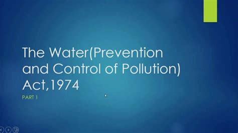 😊 Water act 1974 ppt. The Water (Prevention and Control of Pollution ...